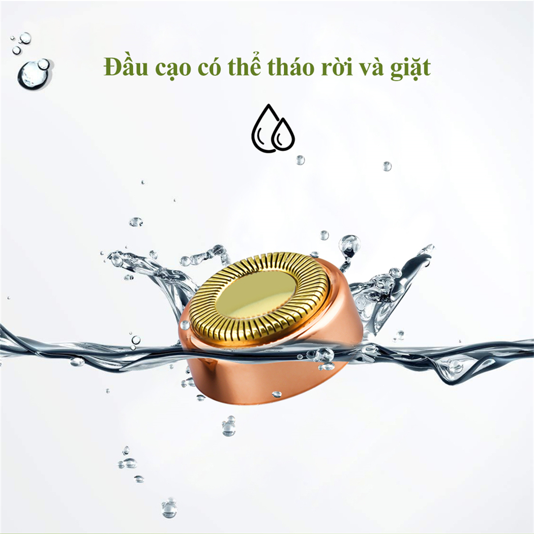 Mô tả Ckeyin Máy Tẩy LôngTriệt Lông Mày 2 Trong 1 Mini Sạc Pin Có Tích Hợp Đèn máy cạo lông mini máy cạo lông vùng kín MT114 - 2