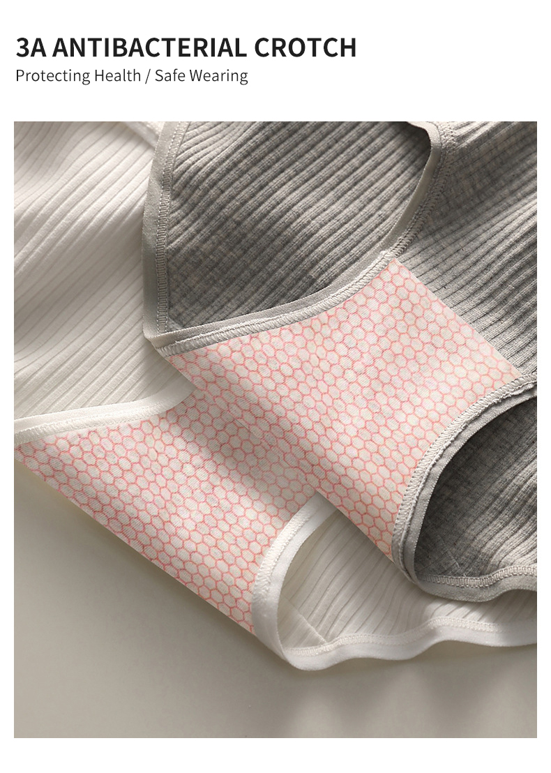 Mô tả Fallsweet Quần Lót Cotton Thời Trang Cho Nữ Giữa Eo Thoáng Khí Ren Quần Lót Plus Kích Thước Thoải Mái Đồ Lót Mông Nâng - 3