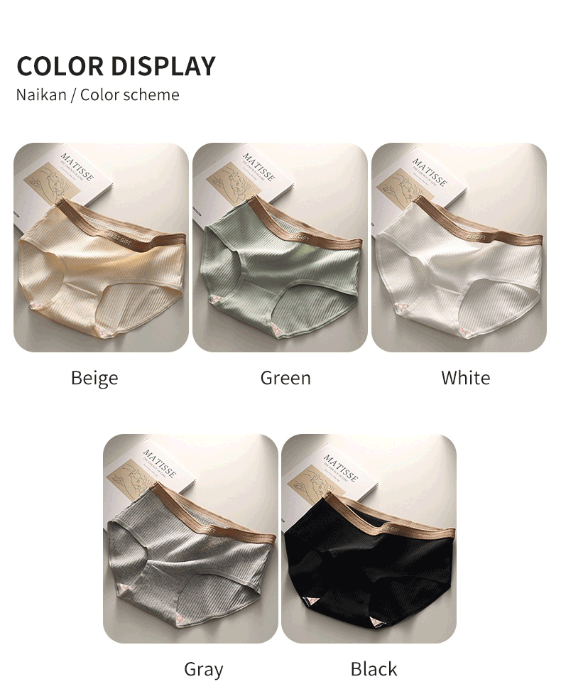 Mô tả Fallsweet Quần Lót Cotton Thời Trang Cho Nữ Giữa Eo Thoáng Khí Ren Quần Lót Plus Kích Thước Thoải Mái Đồ Lót Mông Nâng - 6