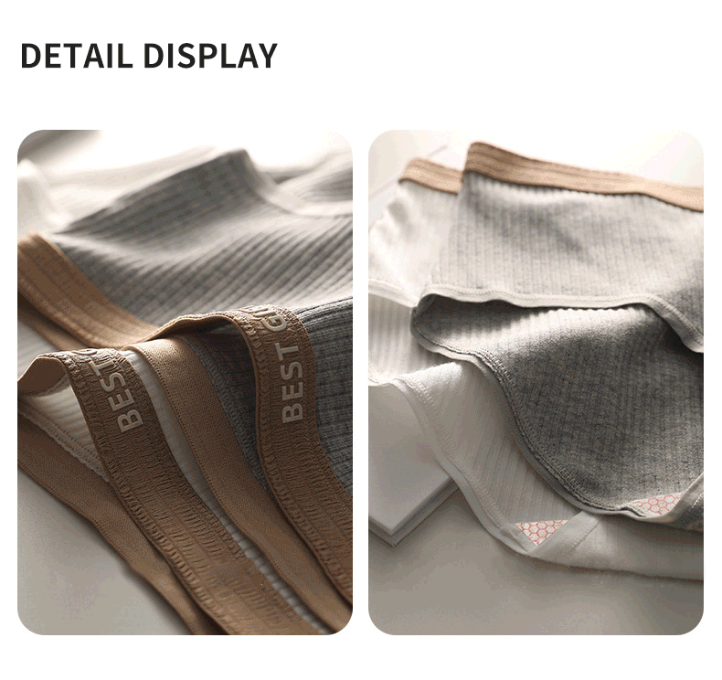 Mô tả Fallsweet Quần Lót Cotton Thời Trang Cho Nữ Giữa Eo Thoáng Khí Ren Quần Lót Plus Kích Thước Thoải Mái Đồ Lót Mông Nâng - 7