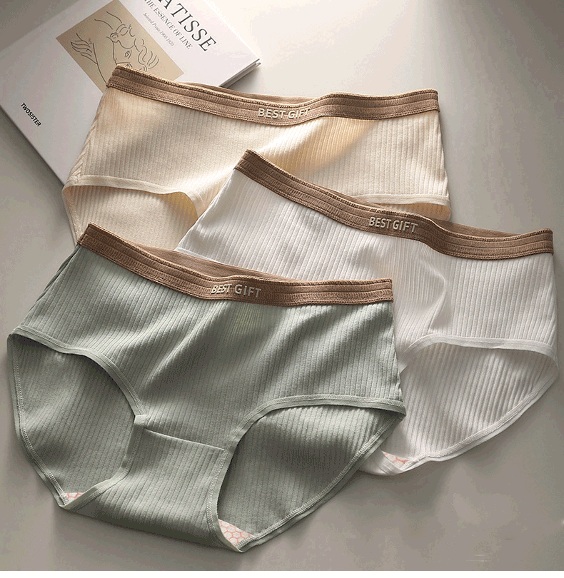 Mô tả Fallsweet Quần Lót Cotton Thời Trang Cho Nữ Giữa Eo Thoáng Khí Ren Quần Lót Plus Kích Thước Thoải Mái Đồ Lót Mông Nâng - 8