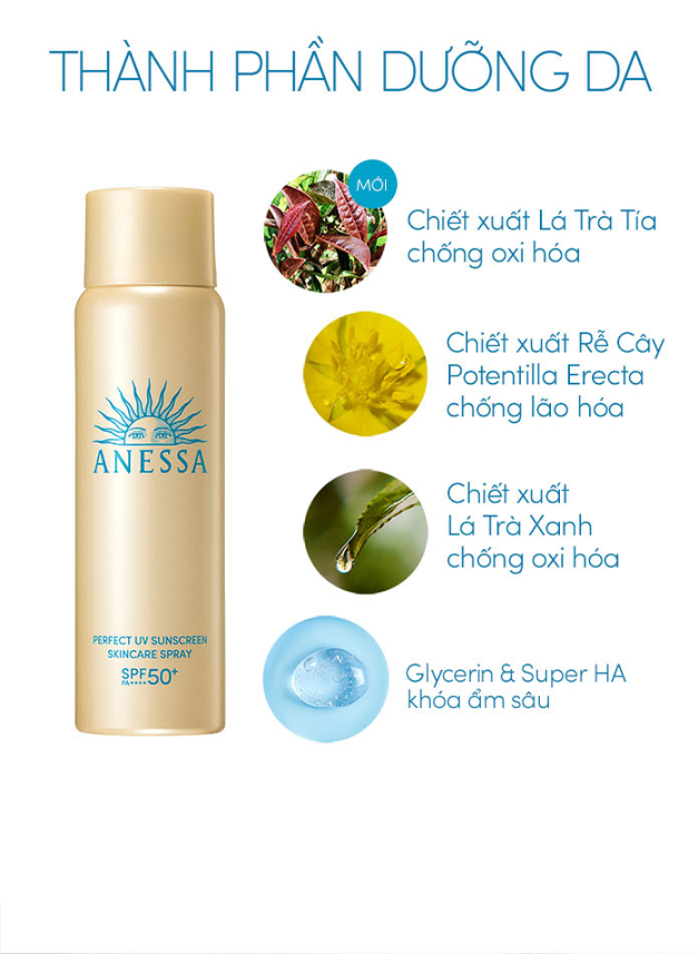 Mô tả Xịt chống nắng bảo vệ hoàn hảo Anessa Perfect UV Sunscreen Skincare Spray 60g_16174 - 4