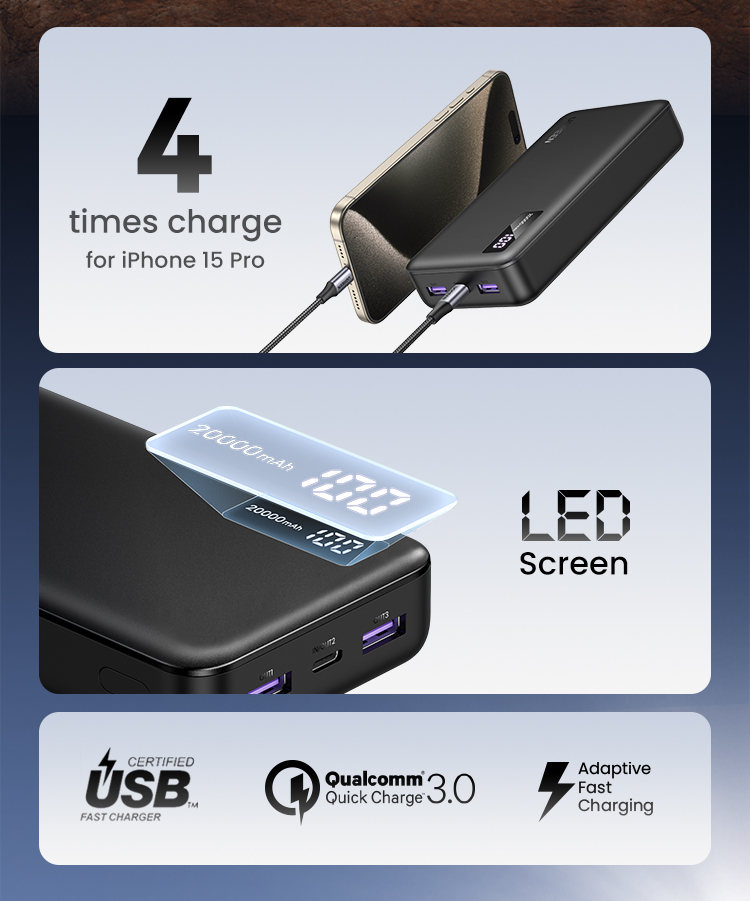 UGREEN Pin Sạc Dự Phòng 2 Chiều 10000mah 20000mah pd3.0 20w qc 3.0 18w Sạc nhanh 2 chiều | Sạc nhanh thông minh Power X Powerbank – ảnh mô tả chi tiết 2