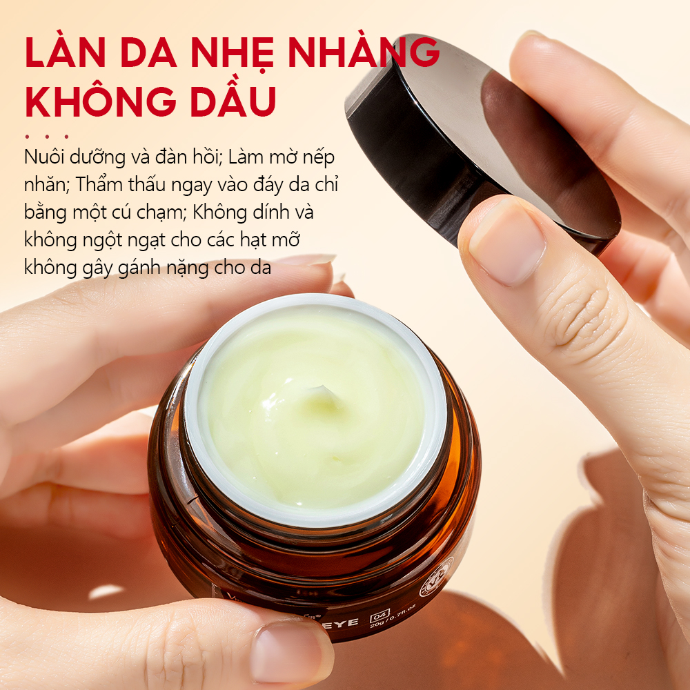 Mô tả Kem Dưỡng Mắt VIBRANT GLAMOUR Retinol Gấp Đôi, Giảm Nếp Nhăn & Mờ Vết Chân Chim & Giảm Quầng Thâm & Nuôi Dưỡng Và Phục Hồi Sâu Vùng Da Quanh Mắt 20g - 5