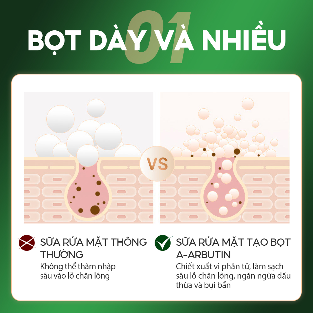 Sữa rửa mặt VIBRANT GLAMOUR α-Arbutin