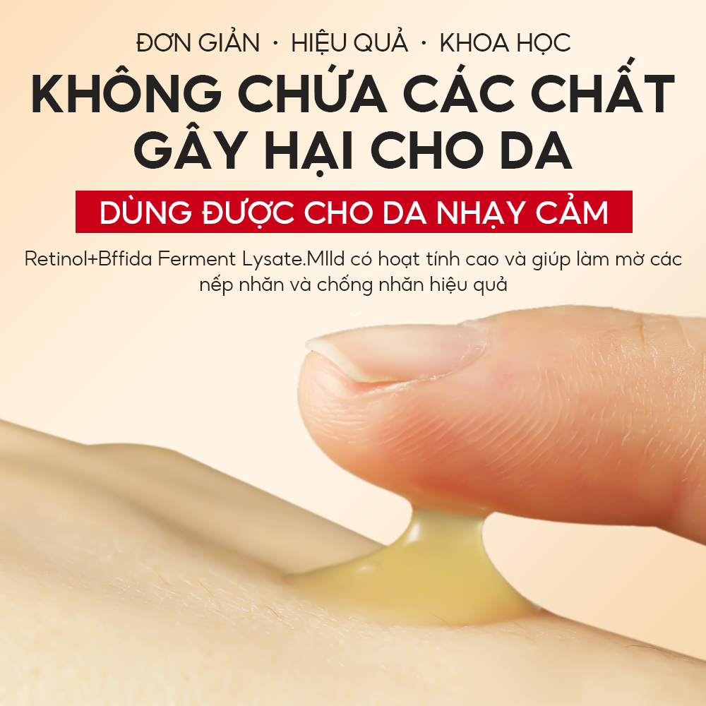 Mô tả Tinh chất dưỡng mắt Retinol VIBRANT GLAMOUR Chống lão hóa Chống nhăn và bọng mắt 30ml - 6