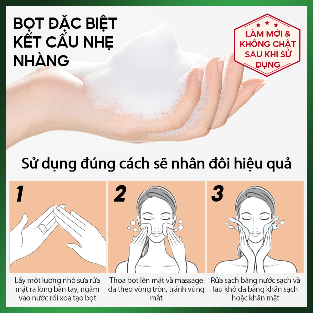 Mô tả Sữa rửa mặt α-Arbutin VIBRANT GLAMOUR Làm sạch sâu & làm trắng & cải thiện vết thâm & chống oxy hóa 100g - 6