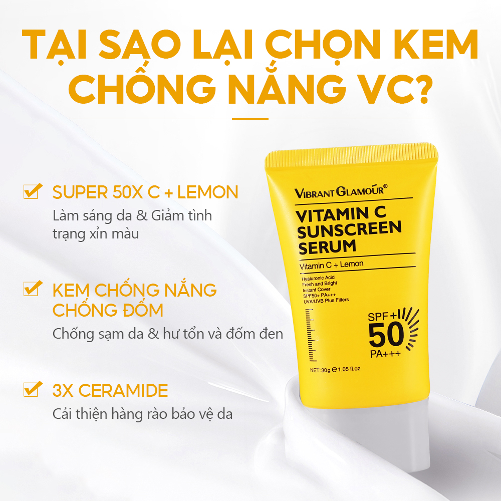 Công dụng kem chống nắng VIBRANT GLAMOUR