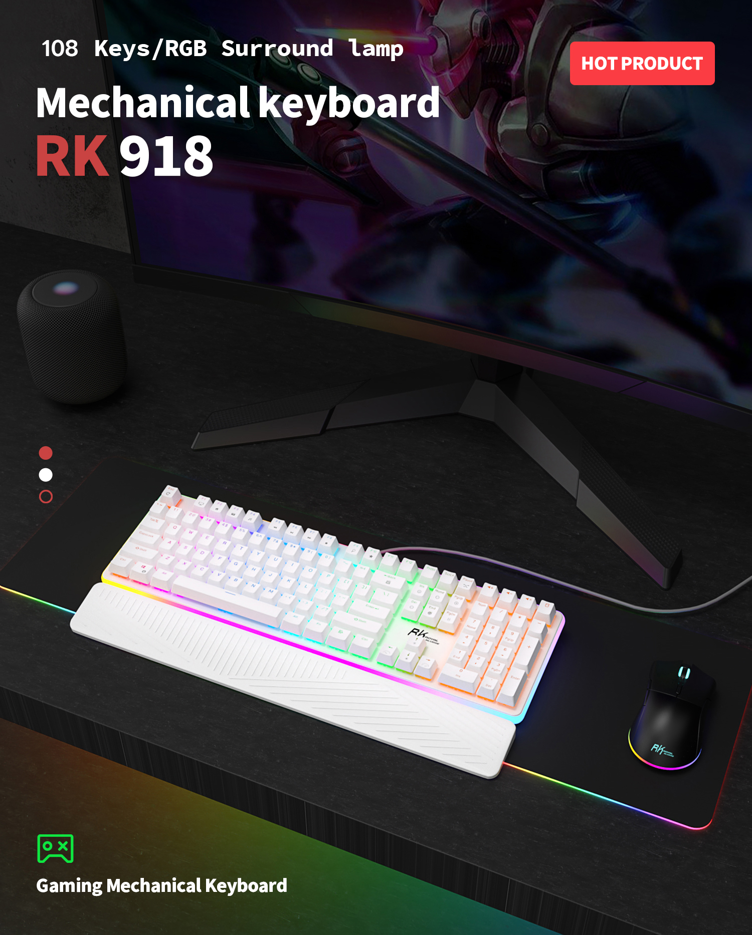 Kludge RK918 RGB Lighting 1
