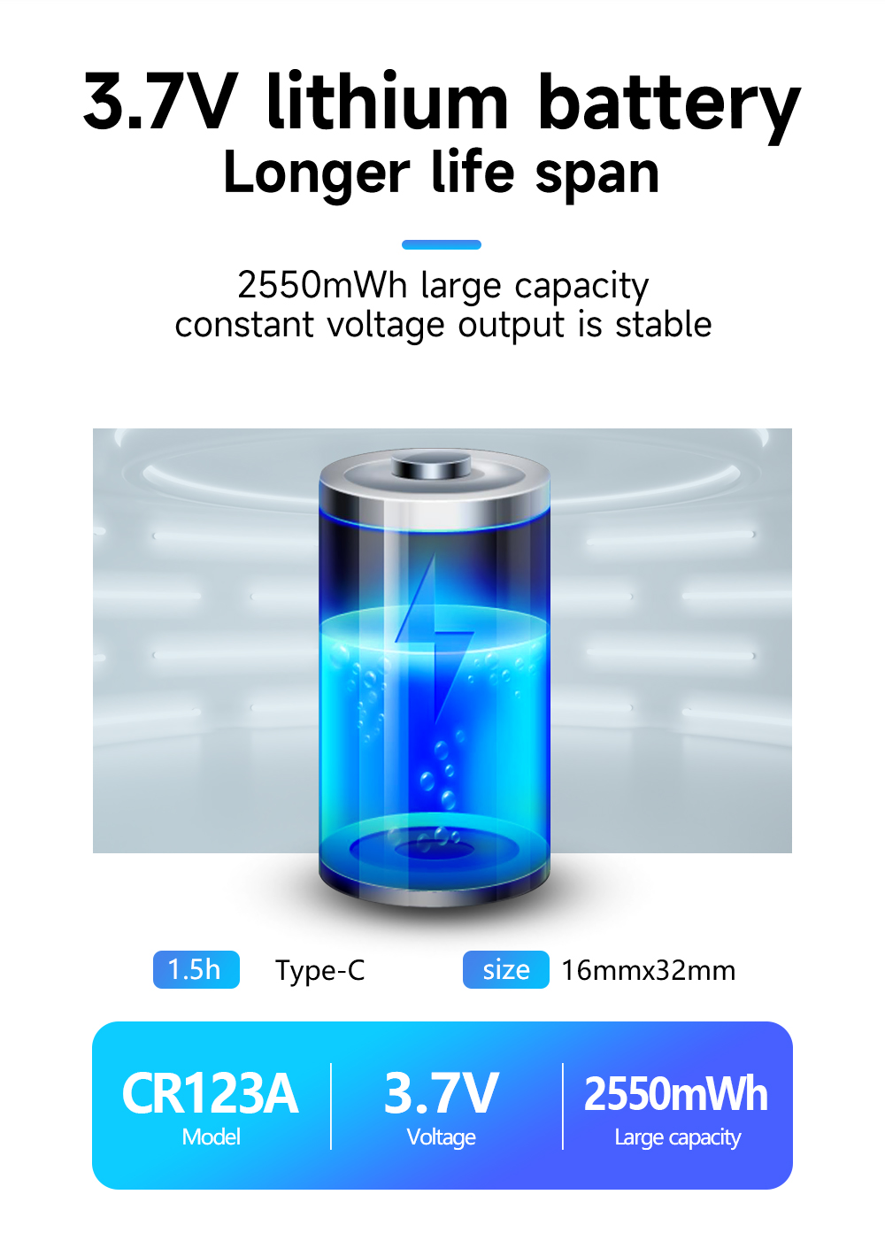 (2 Viên)Pin sạc CITYORK 16340 CR123A 2250mWh 3.7V | Shopee Việt Nam