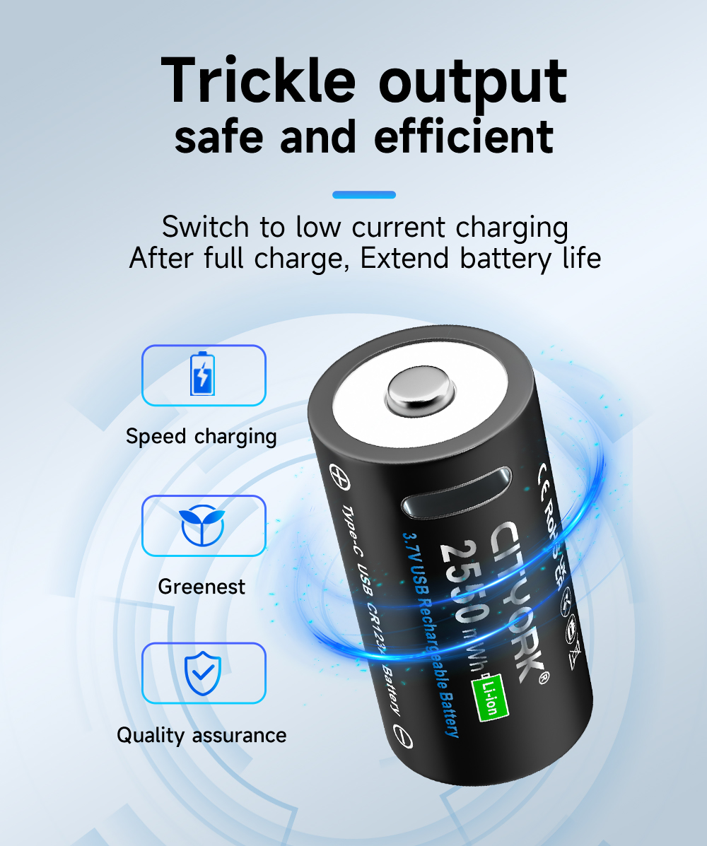 (2 Viên)Pin sạc CITYORK 16340 CR123A 2250mWh 3.7V | Shopee Việt Nam