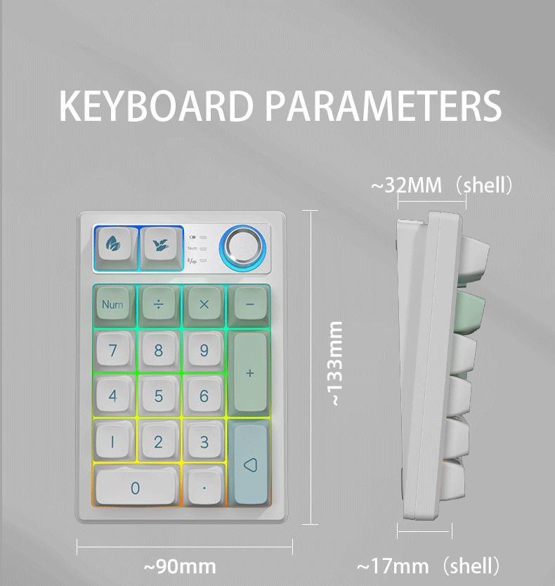 Keycool K19 bàn phím số Mechanical Numpad, Gasket Mount Hot Swappable ...