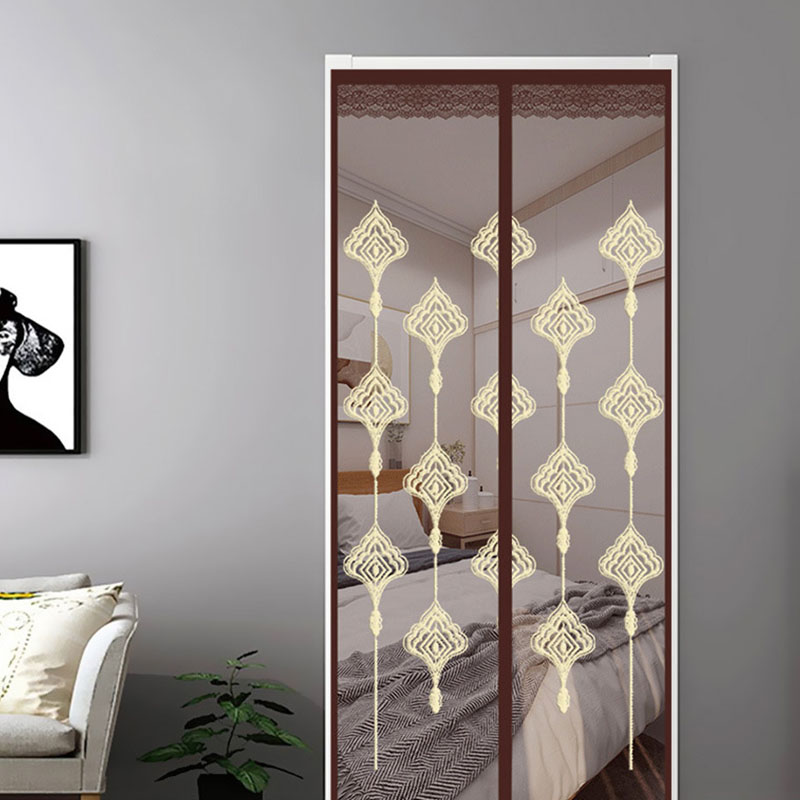 Rèm Lưới Chống Muỗi Có Nam Châm Dán Tự Động Màu Đen,Rèm Cửa Khóa Dán ...