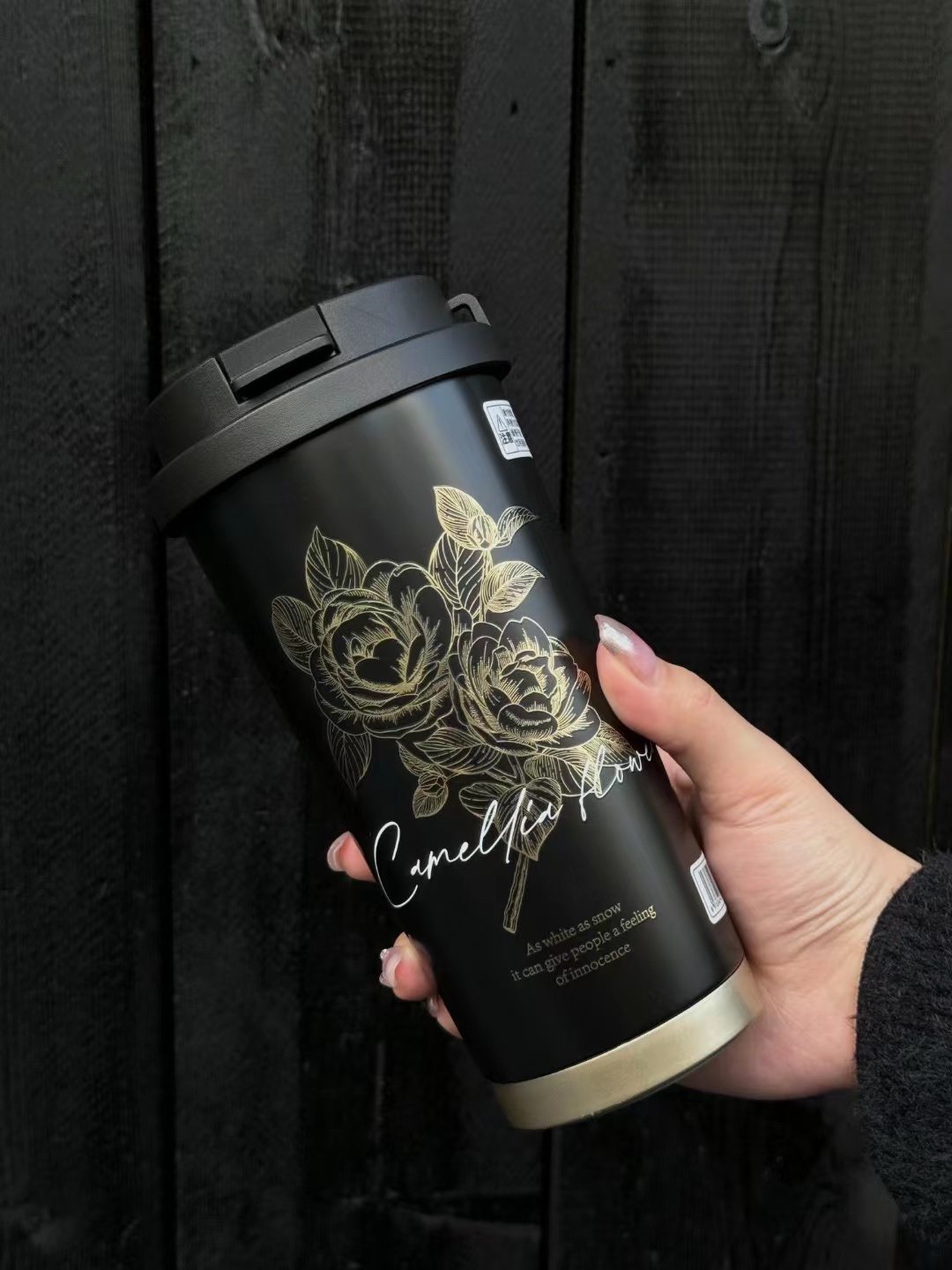 Mô tả Insulated cup Germ capacity 500ml 316 grade stainless steel material With cup cover Cup - 4