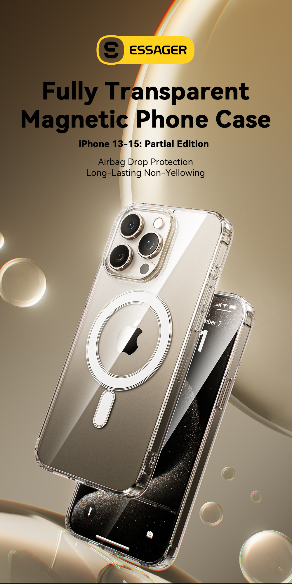 Essager thích hợp cho vỏ từ tính iphone 13-15Pro max