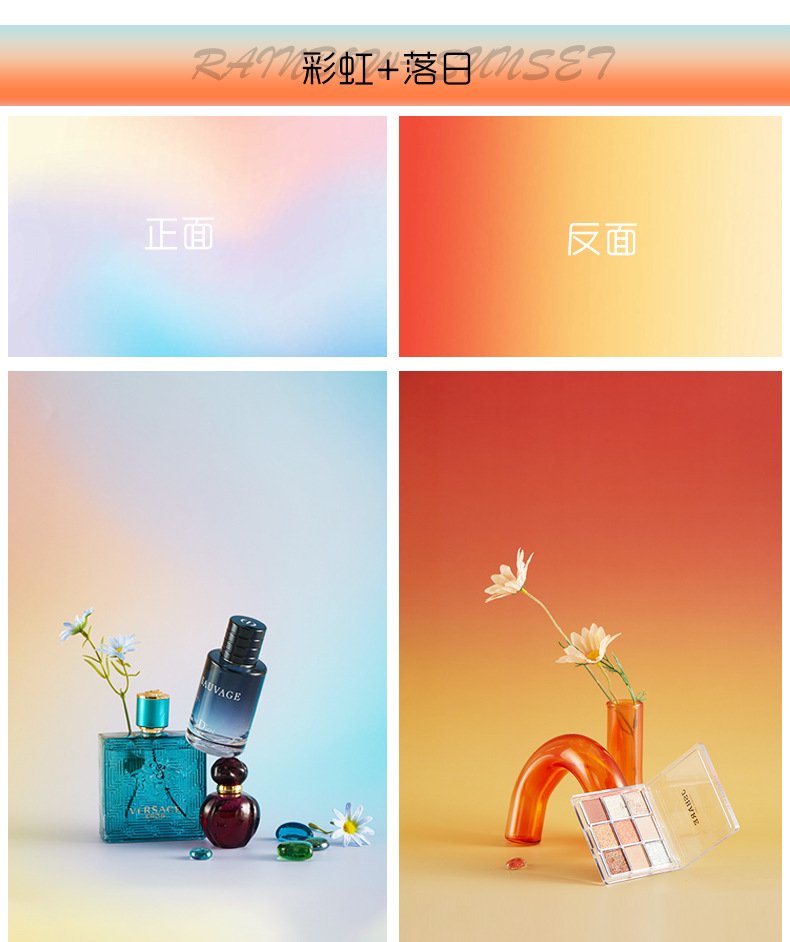Mô tả Selens 57*87cm Chụp Ảnh Phông Nền Màu Gradient Giấy Nền Hai Mặt Chống Thấm Nước Cho Thực Phẩm Trang Sức Mỹ Phẩm Chụp Ảnh - 4