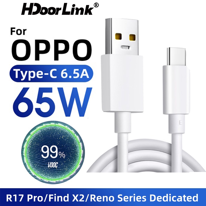 Mô tả Dây cáp sạc nhanh HDOORLINK 65W cổng USB C 6.5A Type C dành cho Oppo - 1