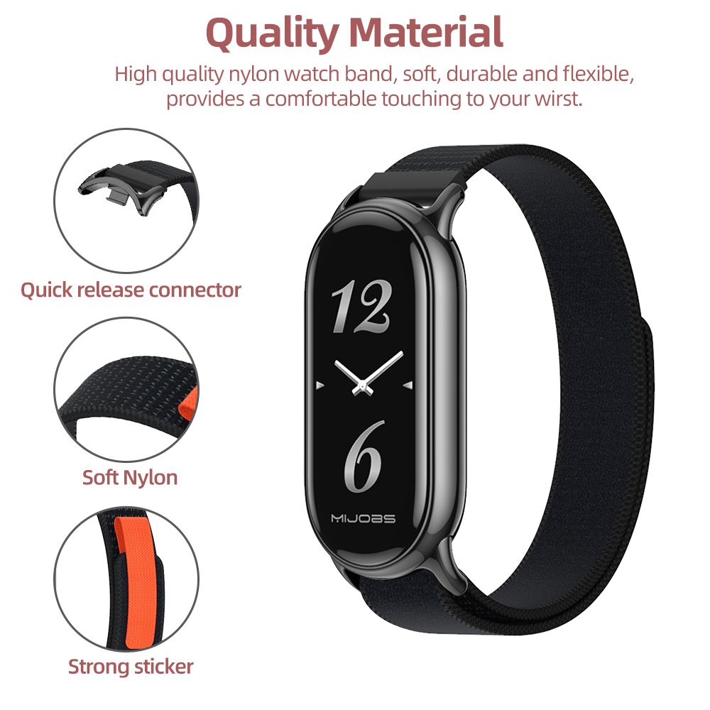 Mijobs Trail Loop cho Mi Band 9 8 7 6 5 4 3 Dây đeo Nylon thoáng khí ...