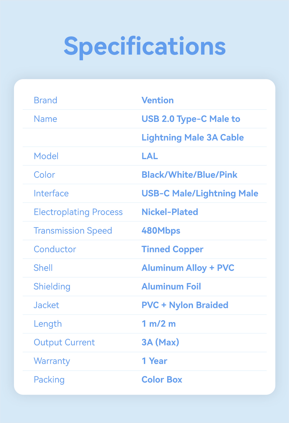 Mô tả Cáp Vention USB C Cho iPhone 14 13 12 11 Pro Max Xs 8 Plus iPad Macbook Dây 27W PD Sạc Nhanh Loại C Để Chiếu Sáng Dây Dữ Liệu - 11
