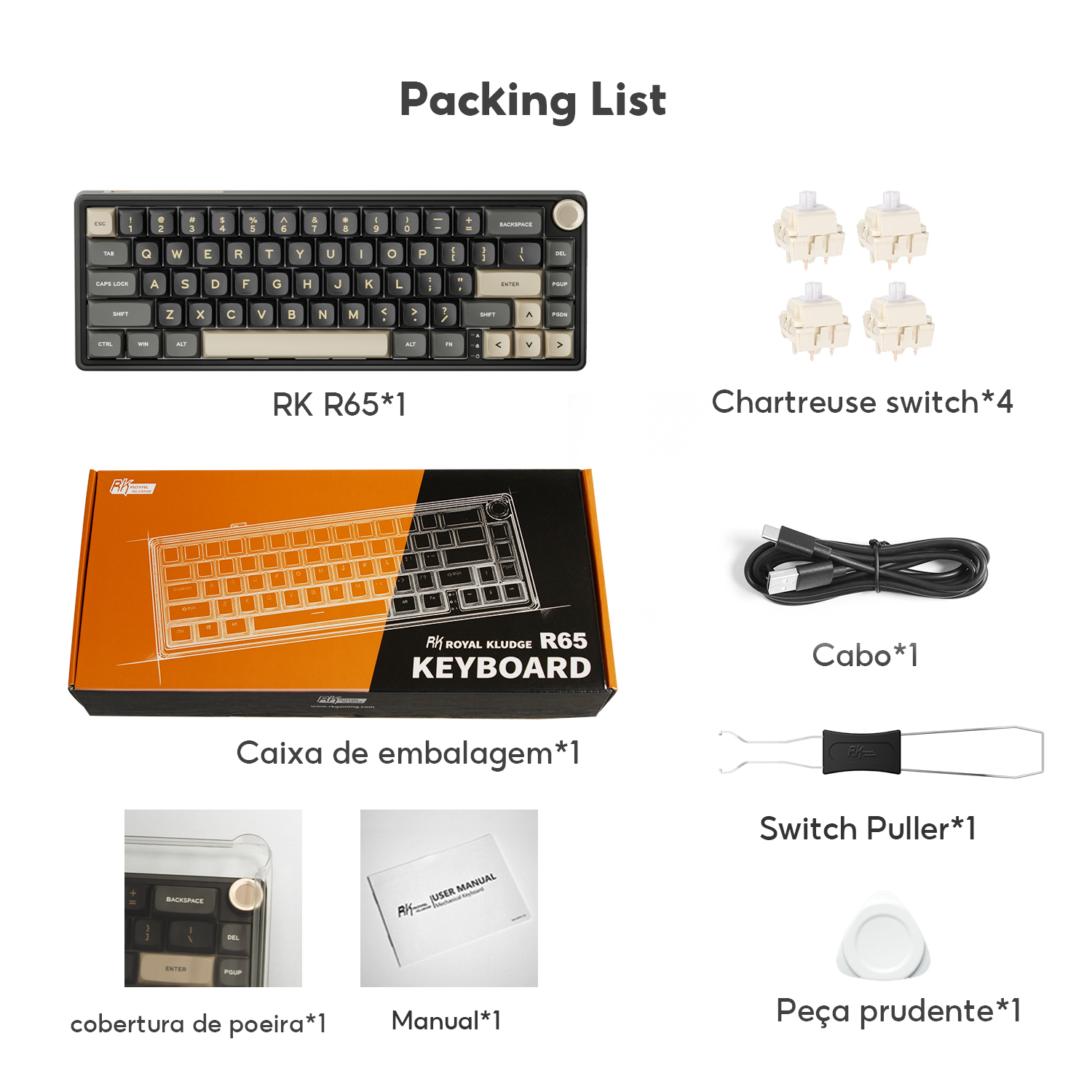 RK ROYAL KLUDGE RK R65 Keyboard Image 12