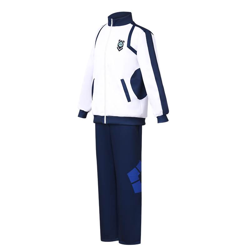 Blue lock cosplay quần áo thể thao áo khoác có dây kéo bộ trang phục ...