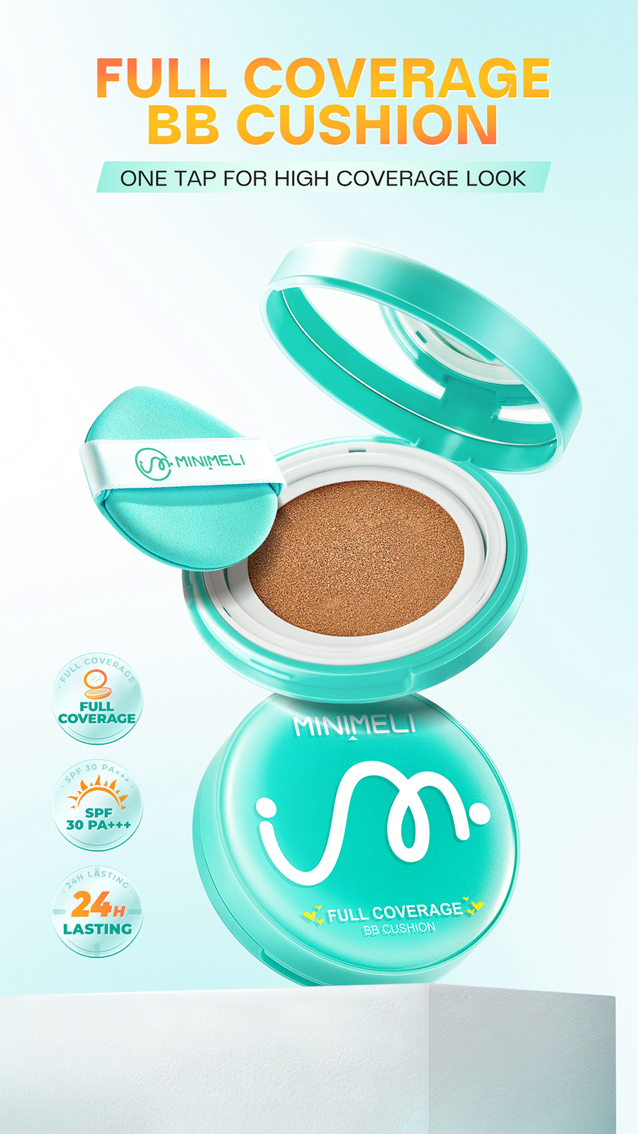 Mô tả Phấn Nước Kiểm Soát Dầu Minimeli BB Cushion Lâu Trôi 24H SPF 30 + + + PA Kem Nền Màu Be Cho Mặt - 1