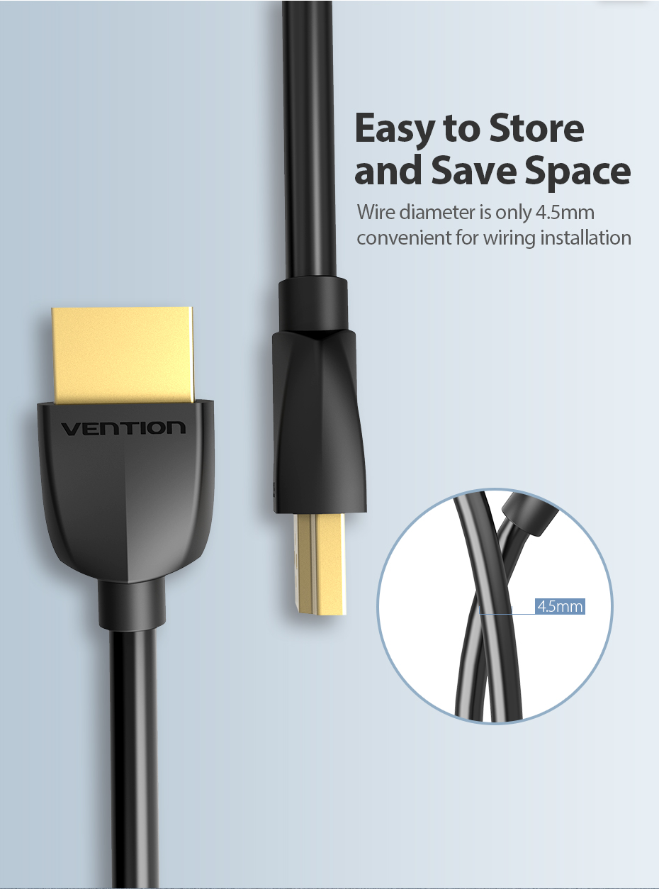 HDMI 2.0 Vention Hỗ Trợ 4K 60Hz HDR