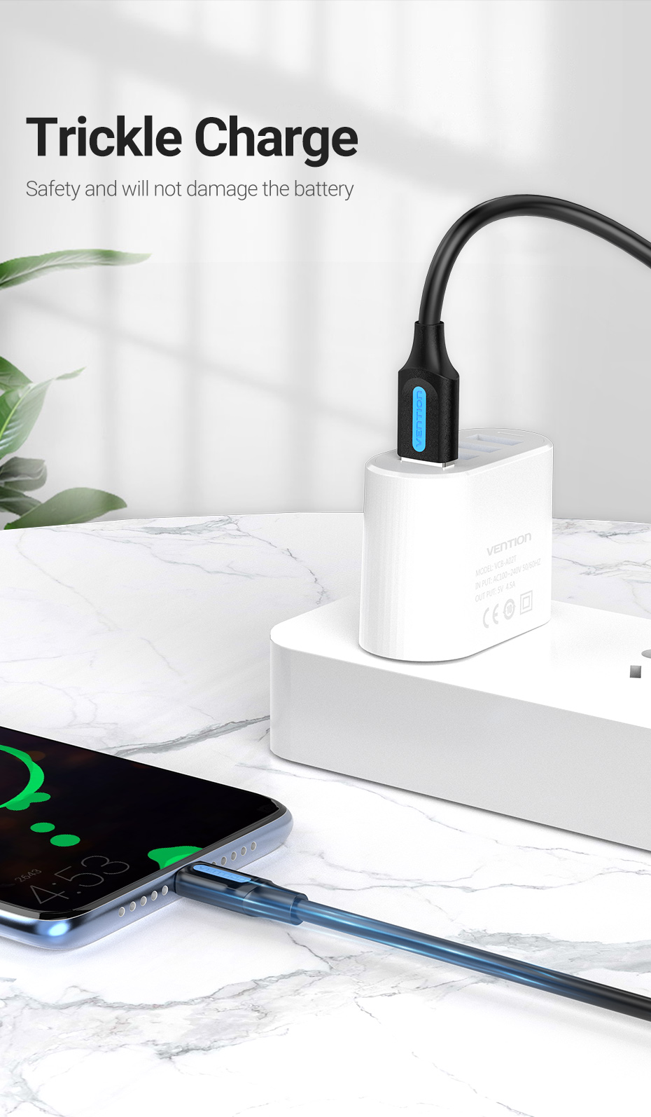 Mô tả Cáp Micro USB Vention 3A sạc nhanh USB A sang Micro-USB 2.0 truyền dữ liệu cho Android - 9
