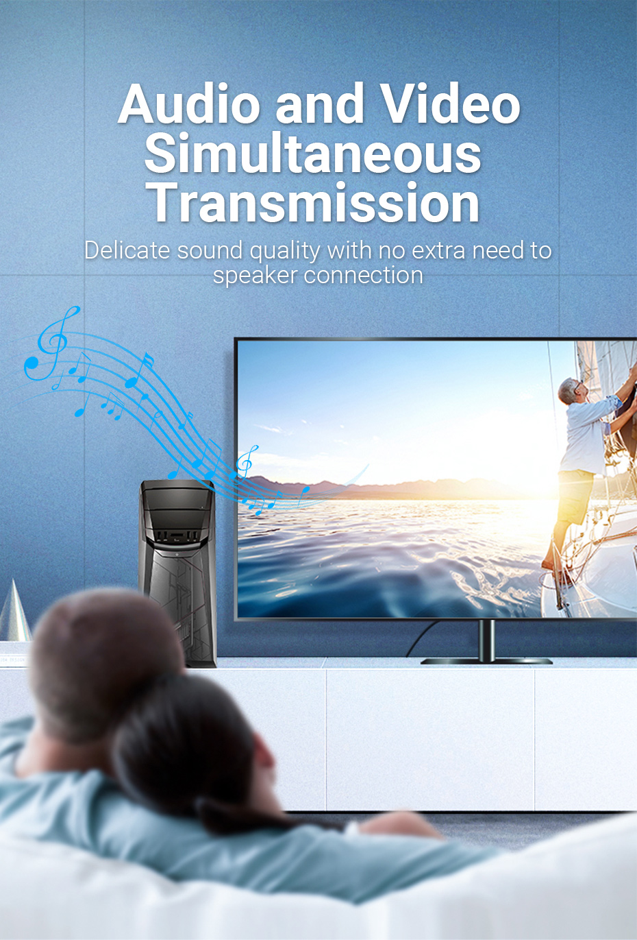 Bộ chuyển đổi Vention DP sang HDMI 1080P - Kích thước