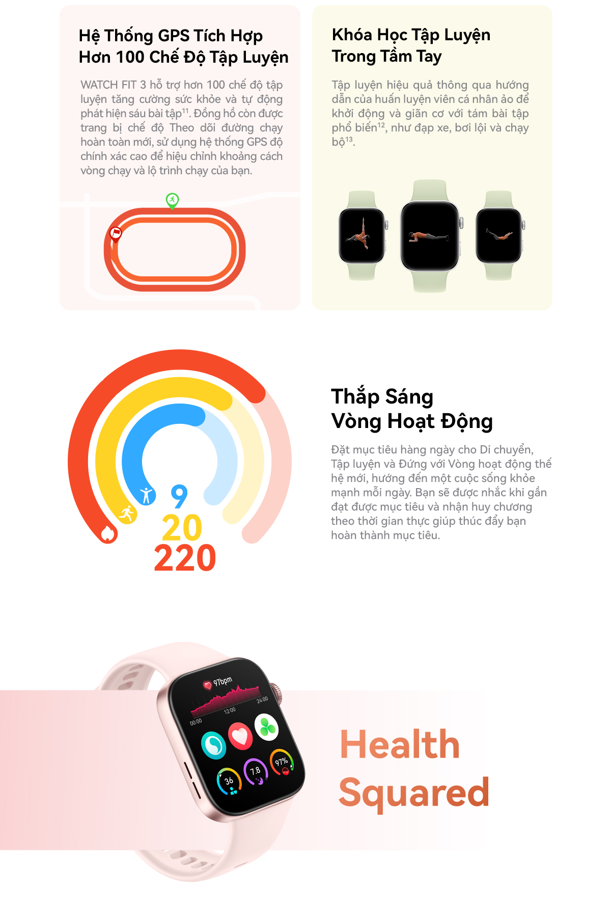Mô tả Đồng Hồ Thông Minh HUAWEI WATCH FIT 3 | Thiết Kế Mỏng Nhẹ | Màn Hình AMOLED 1.82" | Quản Lý Tập Luyện Toàn Diện - 5