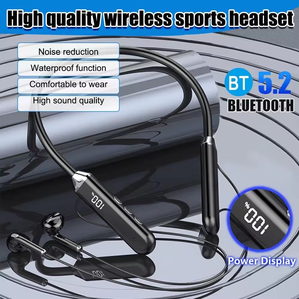 Mô tả Vitog HM01 Tai nghe cổ dây blueteeth 5.0 Tai nghe đeo cổ thể thao chống nước Tai nghe nhét tai TWS có Mic - 1