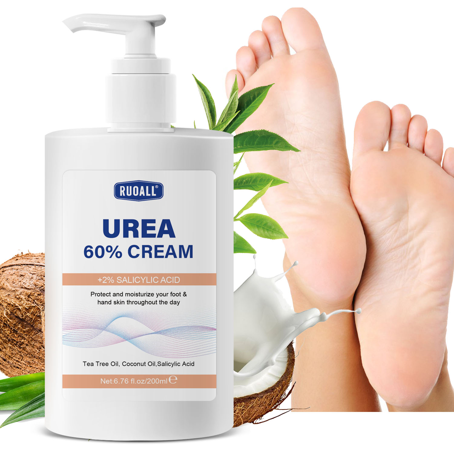Mô tả Kem phục hồi chân RUOALL 200ml - Nuôi dưỡng sâu, loại bỏ vết nứt và chữa lành độ nhám, làm dịu mệt mỏi, sảng khoái và dưỡng ẩm - 3