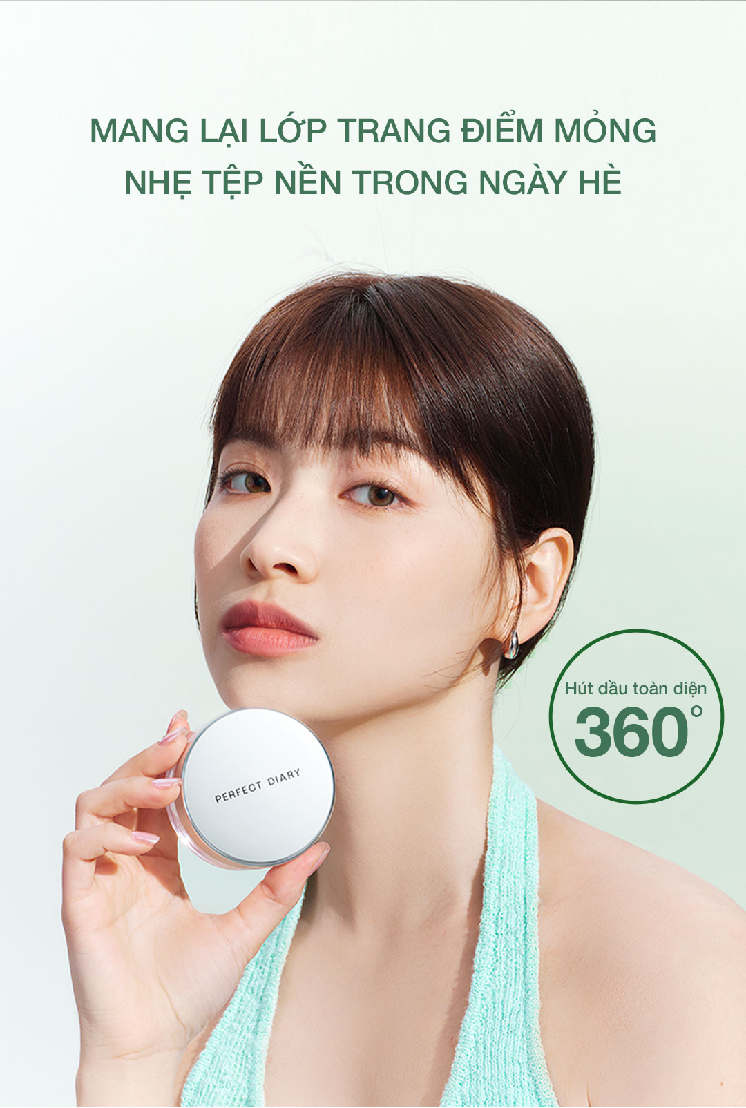 Mô tả 【NEW】Phấn phủ kiềm dầu Perfect Diary phiên bản nắp bạc mới giữ nền lâu 7g - 3