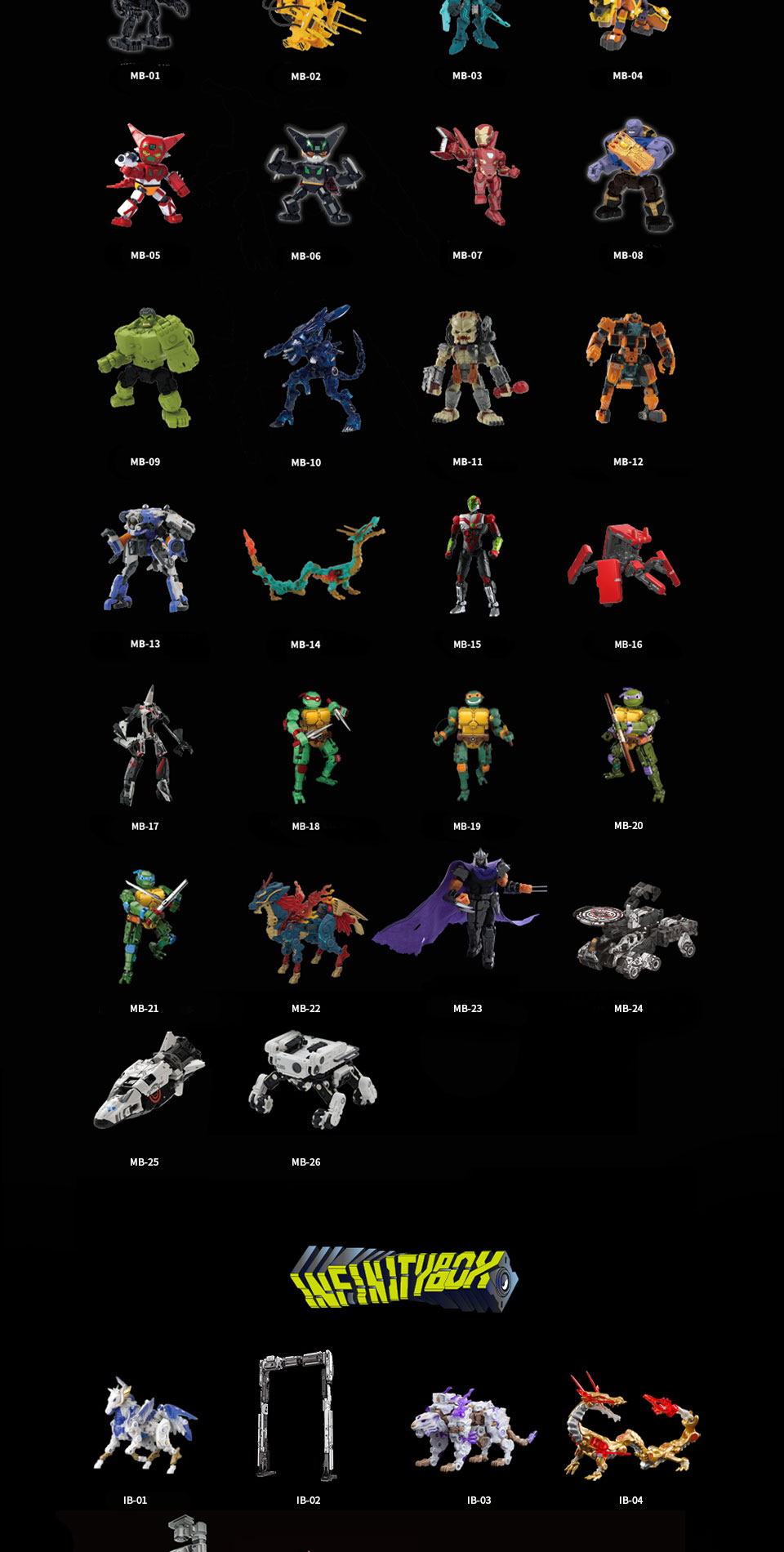 52TOYS đồ chơi lắp ráp mô hình transformers figure Infinitybox IB-05 ...