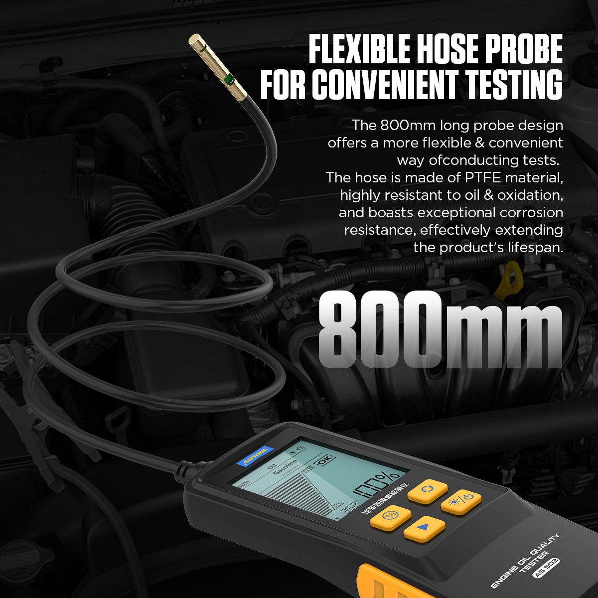 Mô tả AUTOOL AS503 Dầu bôi trơn ô tô Máy Diesel Động cơ xe Dầu bôi trơn Công cụ phân tích chất lượng Tự động sửa chữa và bảo trì - 5