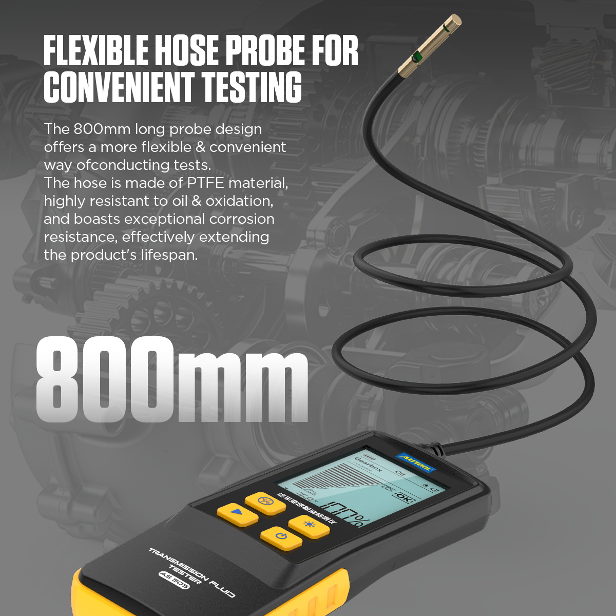 Mô tả AUTOOL AS505 ATF Trao Đổi Truyền Dầu Bút Thử Màn Hình Hiển Thị Kỹ Thuật Số Cho Xăng & Diesel Động Cơ Xe Truyền Động Dụng Cụ Sửa Chữa - 4