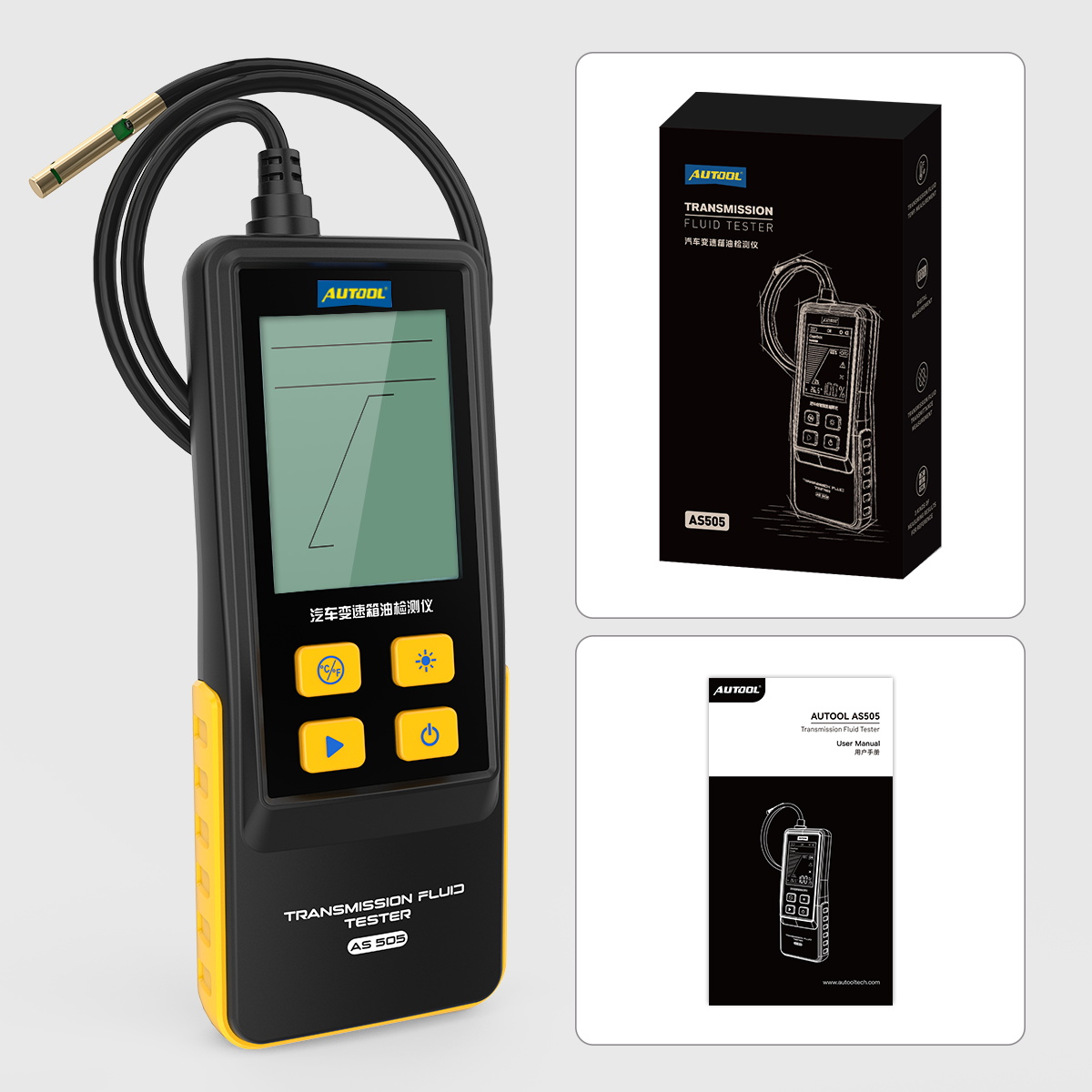Mô tả AUTOOL AS505 ATF Trao Đổi Truyền Dầu Bút Thử Màn Hình Hiển Thị Kỹ Thuật Số Cho Xăng & Diesel Động Cơ Xe Truyền Động Dụng Cụ Sửa Chữa - 10