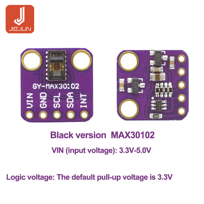 Max30100 MAX30102 Mô-đun cảm biến nhịp tim Phát hiện xung Nồng độ oxy ...