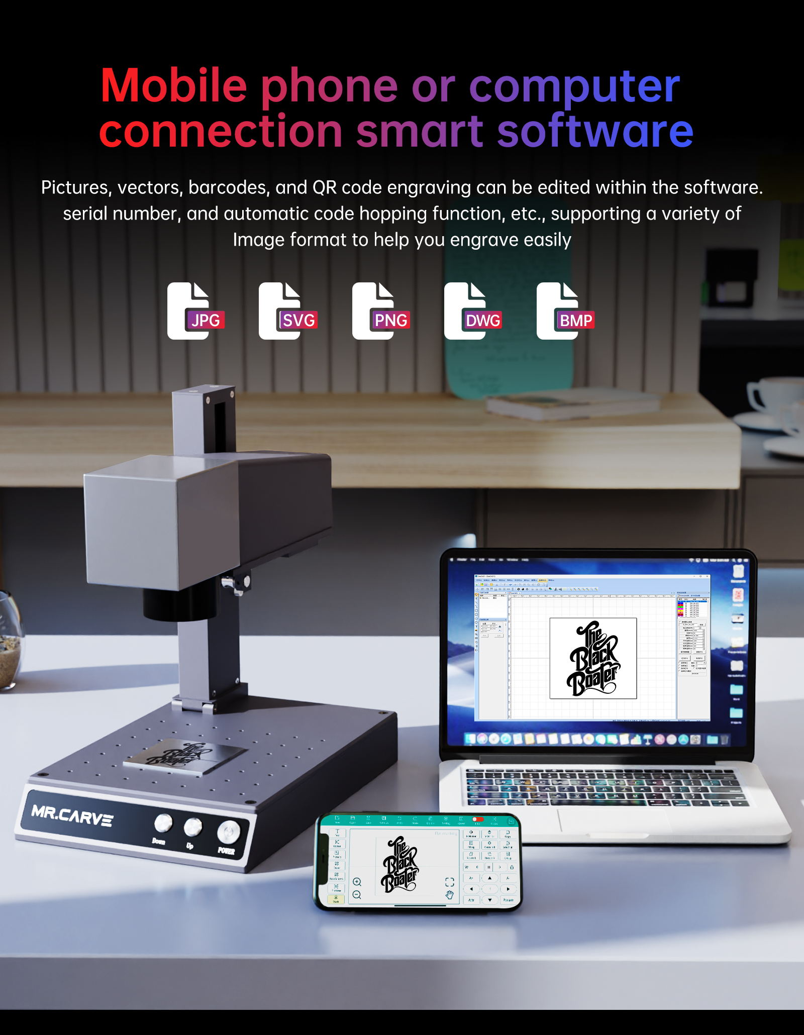 DAJA M1 Laser Engraver Optical fiber laser marking machine/portable ...