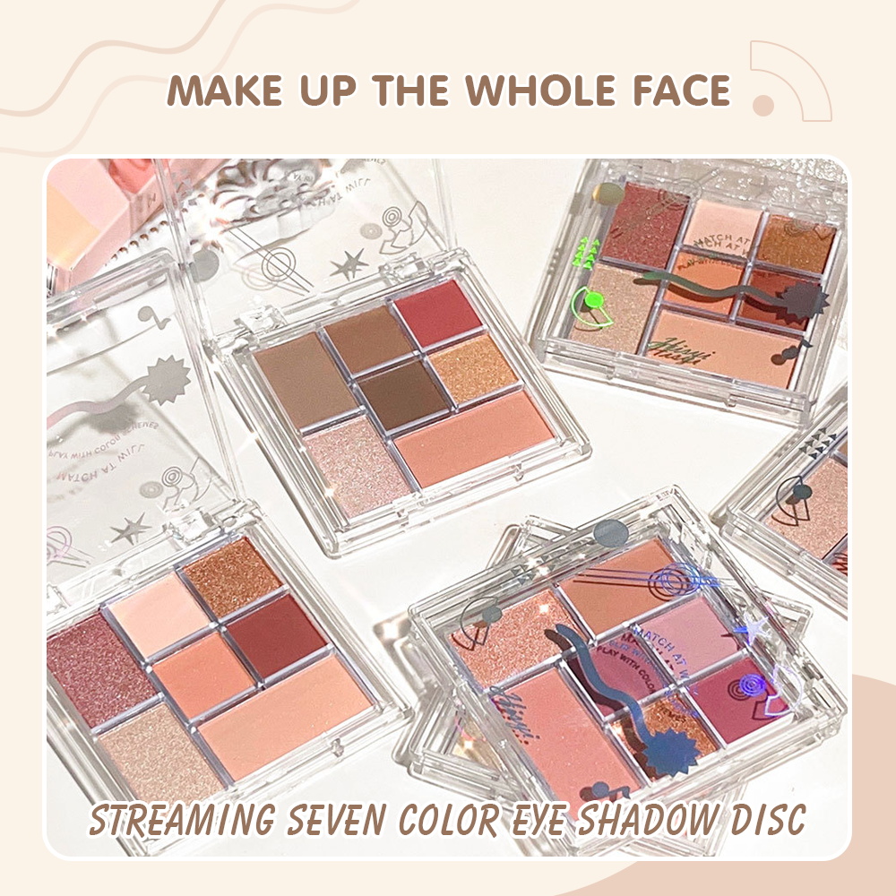 Mô tả Bảng Màu Toàn Diện Bảy Màu Blusher Hightlight Contour Làm Sáng Lâu Dài Trang Điểm Phấn Mắt Bảng Tự Nhiên Trang Điểm Làm Đẹp Mỹ Phẩm - 1