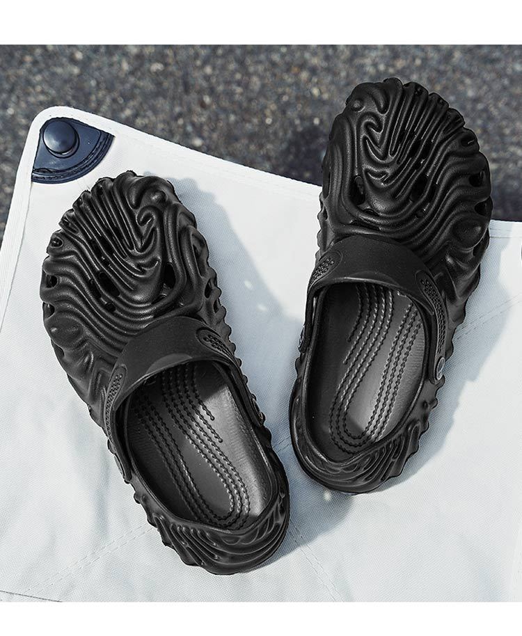ASHALI Dép Clogs Sandal Giày Lưới Thoáng Khí Chống Trượt Thời Trang Đi Biển Mùa Hè size 36-46 Cho Nam