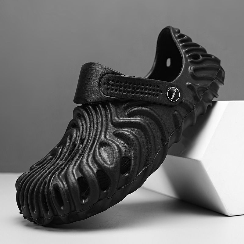 ASHALI Dép Clogs Sandal Giày Lưới Thoáng Khí Chống Trượt Thời Trang Đi Biển Mùa Hè size 36-46 Cho Nam