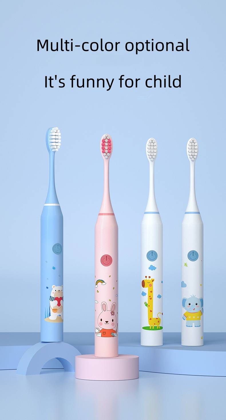 Mô tả EVEBOT Bàn chải đánh răng điện Sonic cho trẻ em 3-12 tuổi, Chế độ 5 tốc độ, Bàn chải mềm chống thấm nước IPX7, Tuổi thọ pin siêu dài - 1