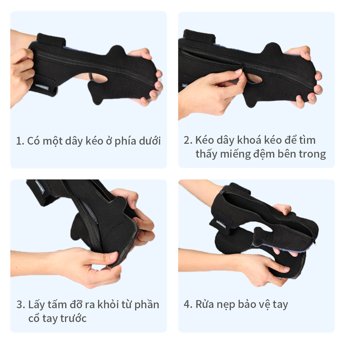 Mô tả Nẹp tay VELPEAU nghỉ ngơi đột quỵ Cố định ban đêm Nẹp cổ tay với hỗ trợ ngón tay Ổn định ngón tay cái Bọc cơ tay Phục hồi chức năng Viêm khớp Viêm gân Đau ống cổ tay - 8