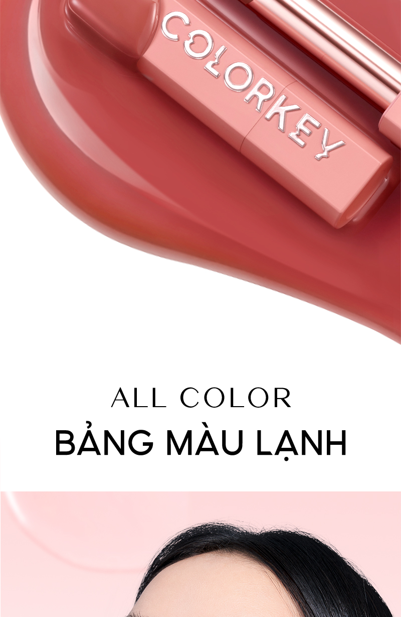 Mô tả Son môi dưỡng ẩm bóng trang điểm 2 trong 1 COLORKEY 3g - 5
