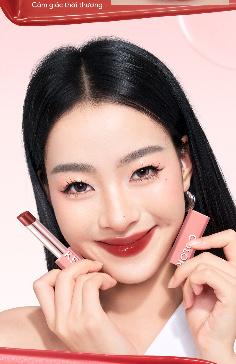 Mô tả Son môi dưỡng ẩm bóng trang điểm 2 trong 1 COLORKEY 3g - 7