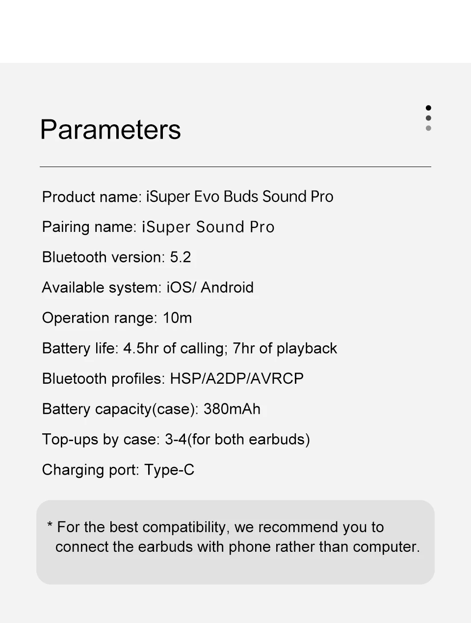Tai nghe iSuper Evo Buds Sound Pro - Bộ sản phẩm