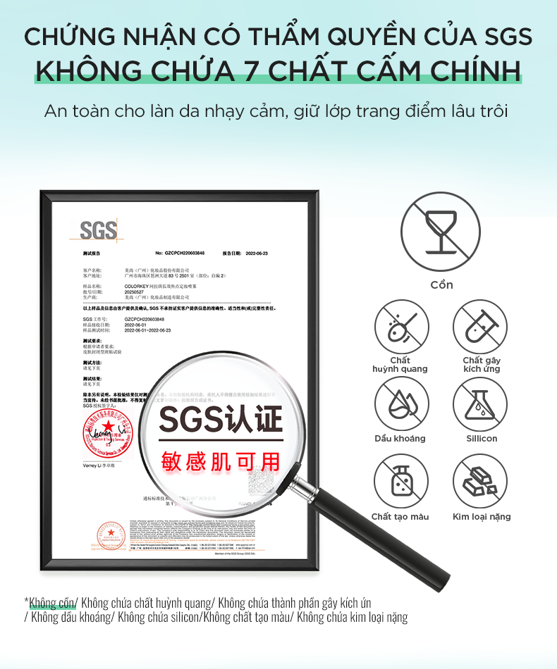 Mô tả Xịt Khóa Đen COLORKEY Tia Sương Mềm Mại Giúp Khóa Chặt Lớp Trang Điểm Phù Hợp Mọi Loại Da 100ml - 11