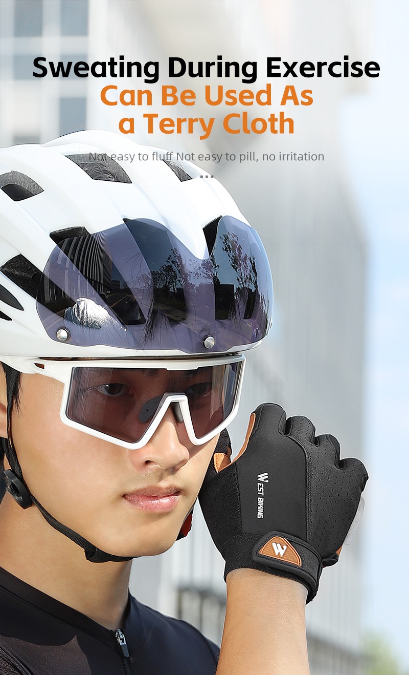 Mô tả WEST BIKING - Găng tay đi xe đạp thể thao ngoài trời, Full Finger, MTB, Xe máy, Chống sốc, Thoáng khí - 10