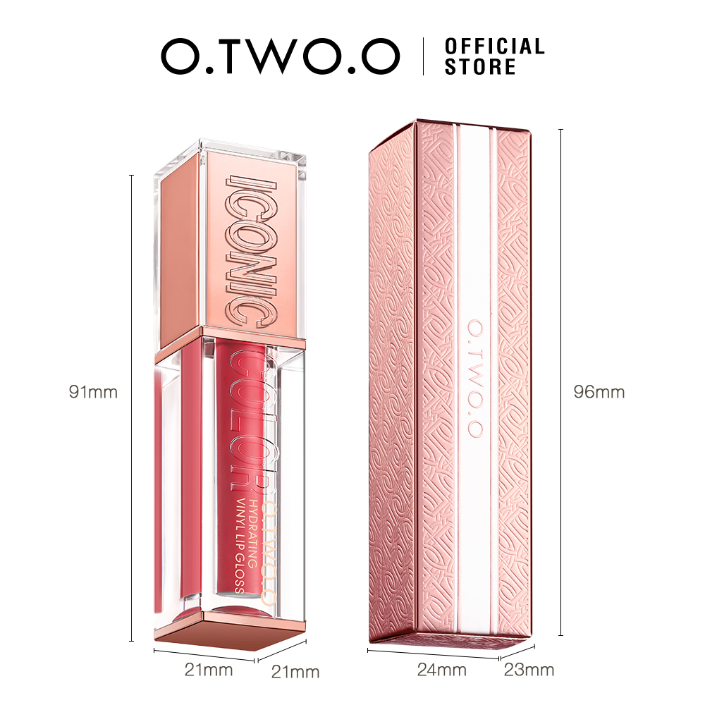 Mô tả O.two.o Cao Cấp Dưỡng Ẩm Vinyl Son Bóng Dưỡng Ẩm Cao Cấp Watery Formula Plump Lip Makeup 40g - 8